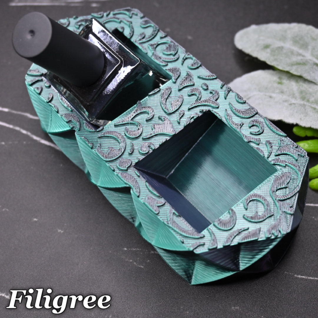 Filigree Triple Bottle Holder with Cup