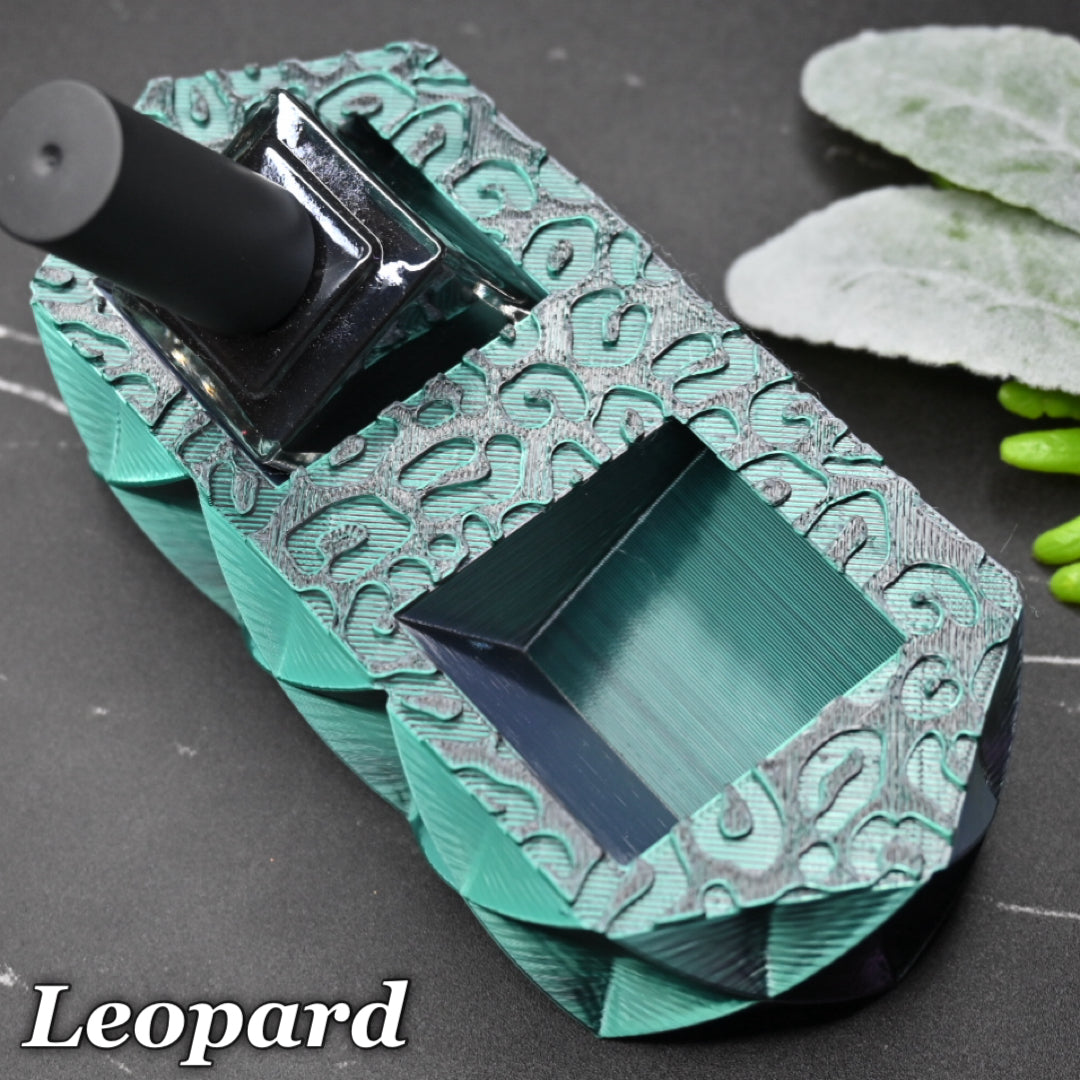 Leopard Pattern 5 Bottle Liquid Holder